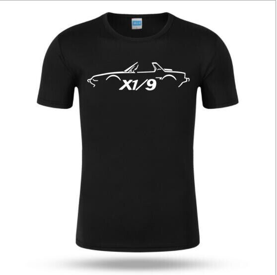FIAT X1/9 Bertone retro vintage oldschool car Italian classic black t-shirt - $28.71+