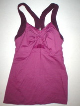 Womens Athleta Yoga Pilates Top Bra S Burgundy Purple Tank Jaya Twist Fr... - £45.15 GBP