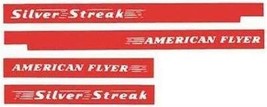 American Flyer Trains 405 Silver Streak Diesel Self Adhesive Sticker Set S Gauge - $9.99