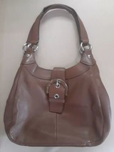 Coach Brown Leather Soho Lynn Hobo Shoulder Handbag F17219 - £23.36 GBP