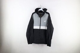 Vintage Nike Mens XL Spell Out Color Block Full Zip Hooded Windbreaker Jacket - £46.70 GBP