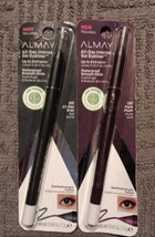 2 Almay Gel Eyeliner Smooth Glide #100 All day Grey/#130 Pure Plum (MK10/3) - £17.40 GBP