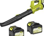 With Two * 6 Point 0Ah Batteries And A Charger, The Akobr, And Leaf Blow... - $185.92