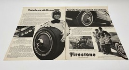 Vintage Mario Andretti Firestone 500 Magazine Advertisement - £7.74 GBP