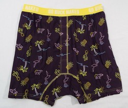 Duluth Trading Co Mens Buck Naked Performance Boxer Neon Lights Print 76714 - £23.34 GBP