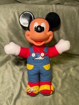 Vintage Mattel 15&quot; Learn to Dress Myself Mickey (1989) - $11.88