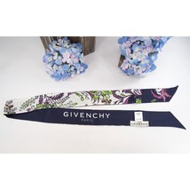 Givenchy Reversible Floral Paisley Silk Bandeau Neck Scarf NWT - £118.88 GBP