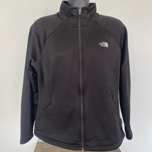 The North Face Black Zip Up Jacket Lined Mock Neck Womens Size XL - £30.73 GBP