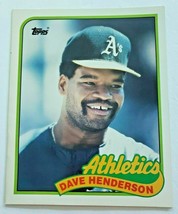 1989 Topps Dave Henderson Baseball Duo-Tang School Paper Pocket Folder  New - £7.82 GBP