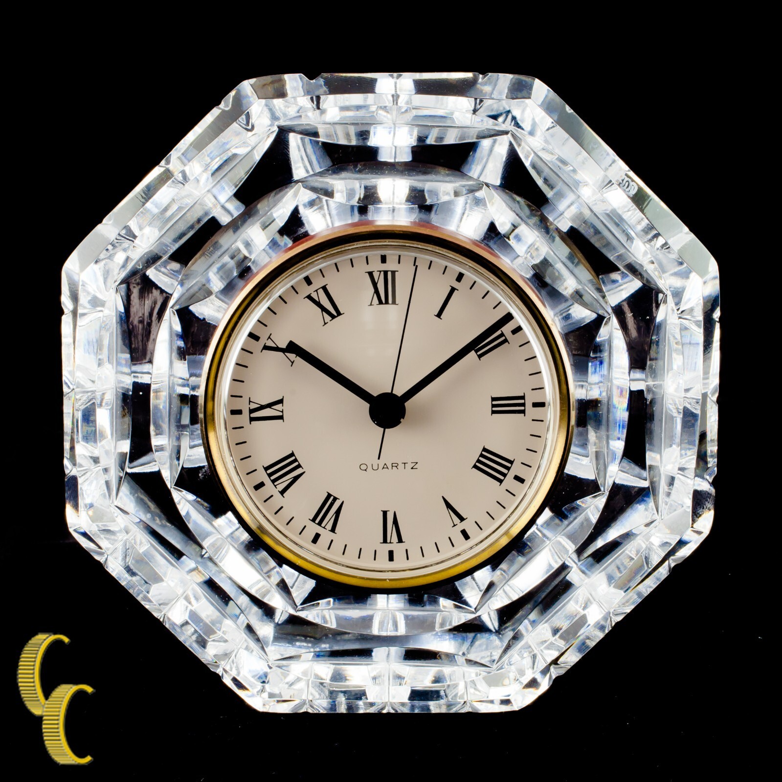 Waterford Cristal Octogon Quartz Cape Horloge Bonne - $66.10