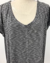 American City Wear Women&#39;s Shirt Top Size 2XL Gray Short Sleeve - £15.84 GBP