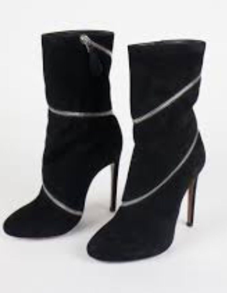 NEW Azzedine Alaia Black Spiral Zipper similar items