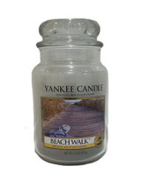 Yankee Candle BEACH WALK 22oz Large Jar White Label Retired Scent Rare Brand New - £20.09 GBP