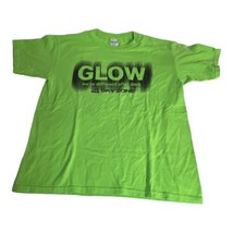 Skyzone Short Sleeve Neon Green GLOW T Shirt Sz Large Youth Sky Diving S... - $14.01