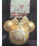 Disney Parks Gold Snowflake Frosted Mickey Mouse Head & Ears Ornament - €45,45 EUR