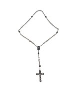 Roma Crucifix Necklace Italy Beaded Beautiful Catholic - $33.18 CAD