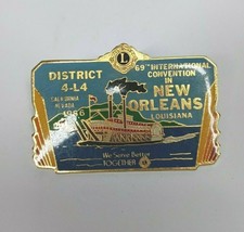 Vtg Lions 69&#39;th International Convention New Orleans, LA District 4-L4 Lapel Pin - £4.86 GBP