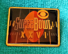 SUPER BOWL XXVI (26) PIN - CBS SPORTS NETWORK TV - LOGO - NFL LAPEL PIN ... - £23.33 GBP