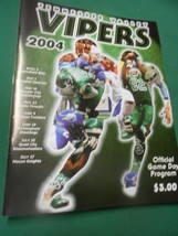 ARENA FOOTBALL Game Program 2004 TENNESSEE VALLEY VIPERS - £9.95 GBP