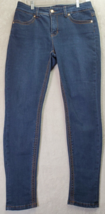 Melissa McCarthy Seven7 Jeans Womens Size 8 Blue Pencil Flat Front Straight Logo - £14.88 GBP