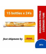 DEQUADIN Citrus Lozenges (Dequalinium) Sore Throat (24s) x15 tubes-shipm... - $175.88 CAD