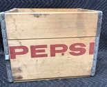 Vintage Wood Wooden Pepsi Cola Crate Box Rare 16x12x12 Inches Springfiel... - $38.61