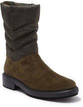 AQUATALIA Lori Waterproof Boots Olive Green Sude/Camo Nylon sz 7.25 New ... - $123.71