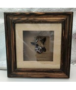 Vintage 7&quot; Ceramic Giraffe Head - 7&quot; Square Wooden Shadow Box Frame - $188.49 MXN