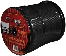 Audiopipe Primary Wire 18-Gauge 500 Foot Spool - Black - $1,209.17 MXN