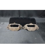 2 VICTORIAN EASTLAKE CAST DRAWER PULLS Apothecary Or Library Card Holder... - $29.41