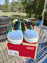 VANS Old Skool Sneakers shoes Mix and Match Yellow Blue Green 9.0W  7.5M... - £39.04 GBP