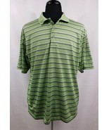 PGA Tour Mens XL Golf Polo Short Sleeve Shirt Polyester Olive Green Logo... - $16.24