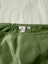 Le Suit Petite Women's Green Rear Zip & Slit Pull-On Pencil Skirt Size 14P image 4