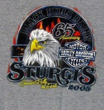 Harley-Davidson Motorcycle T-Shirt Xl Black Hills Rally Sturgis 2005 35TH Anniv. - £11.38 GBP