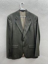 Bill Blass Mens Blazer Size Unknown Green Wool Two Button Up Suit Coat - £7.32 GBP