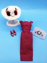 Vintage Barbie Rust Polka Dot Sheath Dress Beautiful Mint Condition! - £47.39 GBP