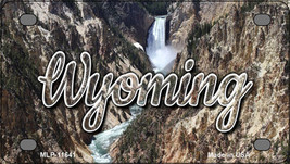 Wyoming Rocky Waterfall Novelty Mini Metal License Plate Tag - $20.46 CAD