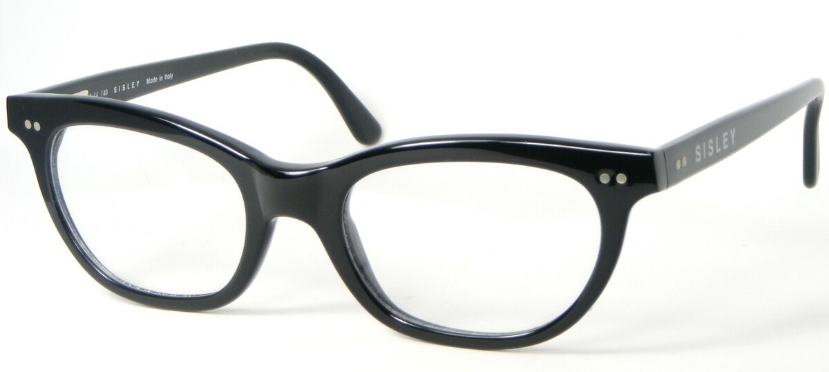 SISLEY SLY 360 500 Occhiali Neri Lucidi Montatura In Plastica 50-19-140 ... - $76.22