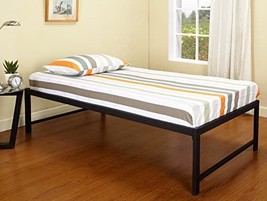 Twin Size 16-Inch Metal Platform Bed, No Box Spring Required,, By Kb Designs. - £133.12 GBP