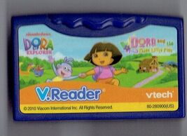 Vtech V.reader Dora The Explorer Dora and the Three little pigs Game Edu... - $9.85