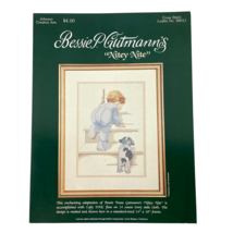 Bessie Gutmann&#39;s Cross Stitch Pattern Nitey Nite Baby and Puppy Up The S... - £9.86 GBP