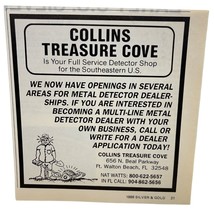 Collins Treasure Cove Vintage Print Ad 80s Metal Detecting Ft Walton Bea... - £9.45 GBP