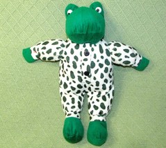 Bedtime Frog King Plush Soft Cuddly Toys 15" Stuffed Animal Polka Dot Pajamas - £8.91 GBP