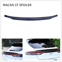 2019-2021 PORSCHE MACAN Real Carbon Fiber Rear Middle Deck Trunk Spoiler... - £155.71 GBP