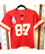 T Swiftie Youth Size 9-10  KC 87 Football Jersey With Theme 1989 Necklace  Red - $65.00