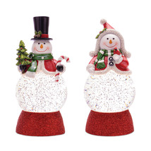 LED Holiday Snowman Snow Globe (Set of 2) - $1,839.55 MXN