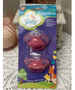 Baby Joey ~ 2 Pack Silicone Nipple Pacifiers ~ 6 + Months ~ Brand New ~ ... - €6,38 EUR