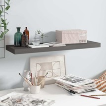  Wall Shelf High gloss grey MDF, metal 31.5 in long Wall Shelf - $1,620.79 MXN