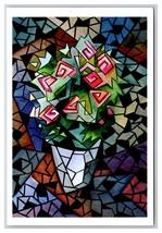 Abstract Painting by William Tully Kapalua Gallery HI UNP Contiental Postcard Z8 - £6.39 GBP