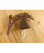 Birds On Tree Dinner Bell Cast Iron Wall Mounted Antique Style Rustic Fi... - $403.96 MXN
